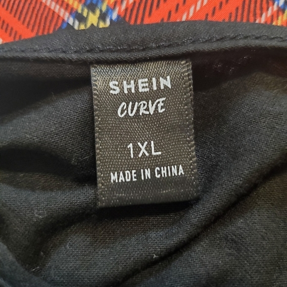 SHEIN Women's Tartan Plaid Panal Dress NWT - Picture 9 of 12